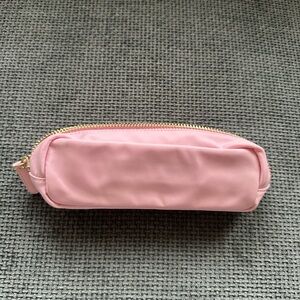 Stoney Clover lane pink nylon slim pouch flamingo